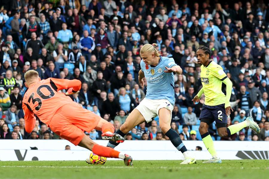 Haaland foi o grande destaque ofensivo do Manchester City Haaland foi o grande destaque ofensivo do Manchester City