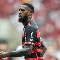 Gerson fica contente com gol de Gabigol em Flamengo x Juventude