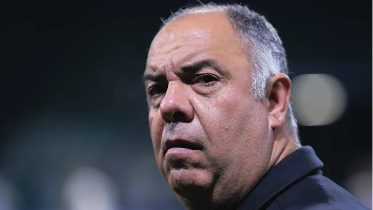 Marcos Braz, dirigente do Flamengo, em partida contra o Palmeiras, pela Copa do Brasil, no Allianz Parque.