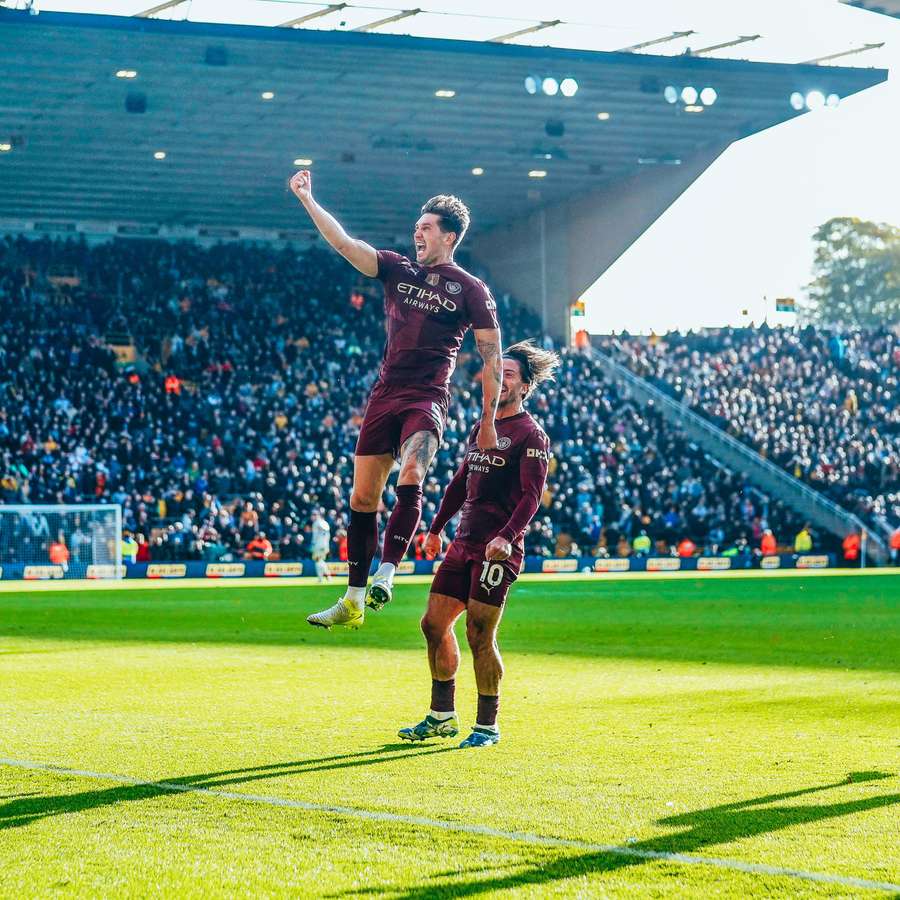 Stones vibra com gol no último minuto de Wolves x City Stones vibra com gol no último minuto de Wolves x City