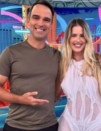 Tadeu Schmidt e Yasmin Brunet