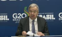 Secretário-geral da ONU diz no G20 que "fracasso na COP29 não é uma opção"