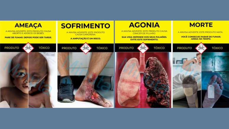 Novas imagens ressaltam os efeitos nocivos do tabaco