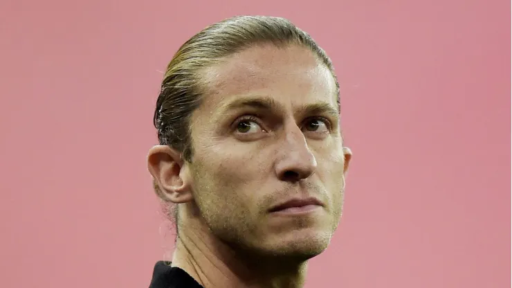 RJ - RIO DE JANEIRO - 02/10/2024 - COPA DO BRASIL 2024, FLAMENGO X CORINTHIANS - Filipe Luis tecnico do Flamengo durante partida contra o Corinthians no estadio Maracana pelo campeonato Copa Do Brasil 2024. Foto: Alexandre Loureiro/AGIF
