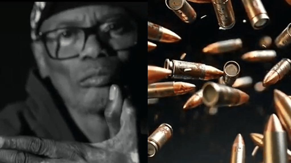 Rapper Rappin Hood no clipe de “ponto 41”
