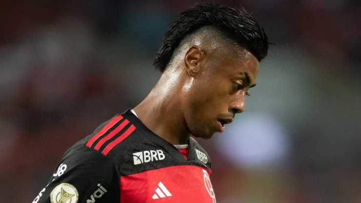 Bruno Henrique jogador do Flamengo durante partida. Foto: Gil Gomes/AGIF