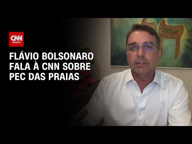 Flávio Bolsonaro fala à CNN sobre PEC das Praias; Veja a íntegra | BASTIDORES CNN