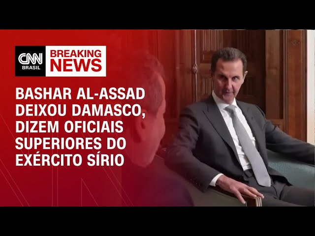 Bashar al-Assad deixou Damasco, dizem oficiais superiores do exército sírio