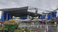 Temporal derruba pavilhão e deixa 50 feridos em cidade do RS; veja imagens