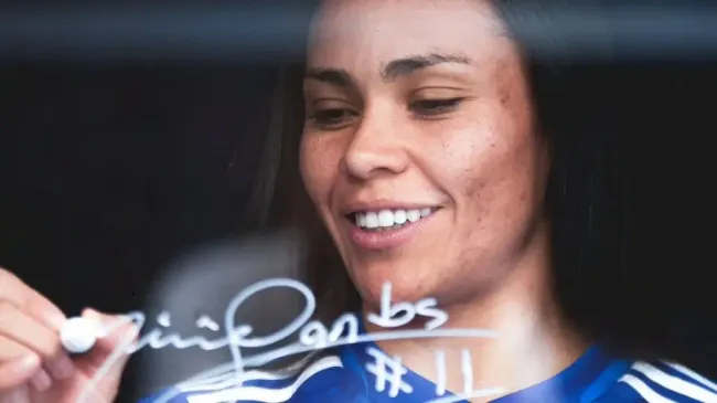 Miriã, atacante das Cabulosas renova com o Cruzeiro por mais uma temporada. Foto: Gustavo Martins/Cruzeiro