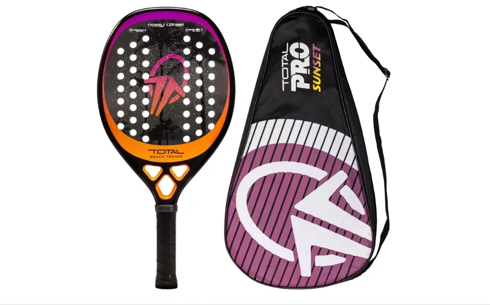 Raquete Beach Tennis Carbono 12K Total Pro Sunset. Foto: Amazon/Divulgação