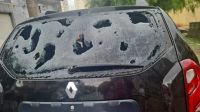 Granizo destrói carros em estacionamento de shopping em Cajamar (SP); veja