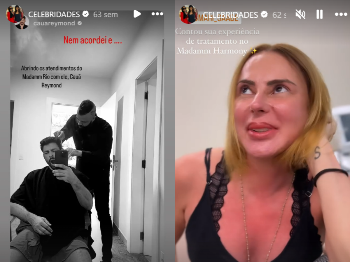 Cauã Reymond e Marilene Saad também já tiveram serviços prestados pelo Salão / Reprodução